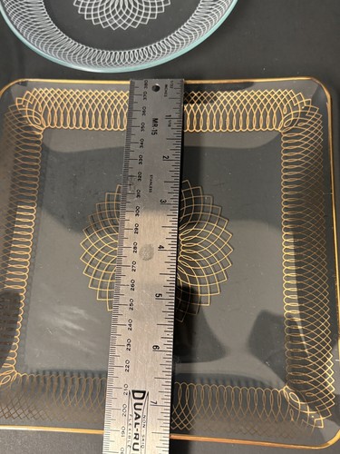 VTG 1960'S DANISH DENMARK SVEND JENSEN MCM SPIROGRAPH Set Of 3 Glass Plates - Picture 5 of 10