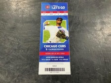 CUBS 2015 TICKET STUB 7/28/15 VS ROCKIES~Yohan Flande FIRST WIN