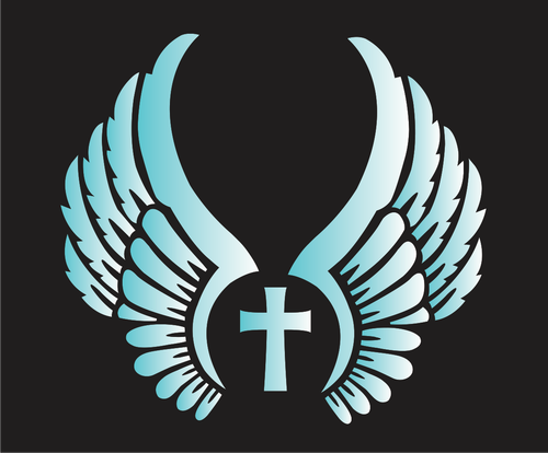 Plantillas de Joanie Alas de Ángel Cruz Cristiana Familia Granja Hágalo Usted Mismo Carteles de Arte - Imagen 16 de 28