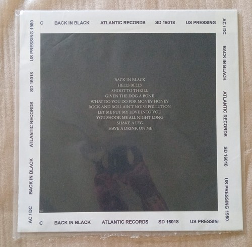 AC/DC  - Back In Black - Early USA Pressing 1980 - Picture 6 of 6