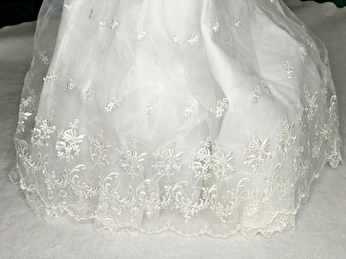 Baby girl baptism gown Smocked Christening baptism Dress  Size 18-24 M - Bild 2 von 9