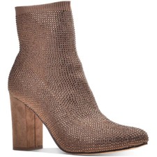 Wild Pair Womens Baybe Bronze Ankle Boots Shoes 9.5 Medium (b,m) Bhfo 6085