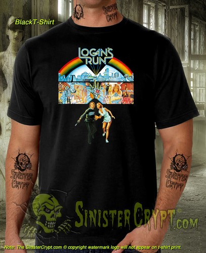 Camiseta Logan's Run, película vintage de ciencia ficción legans de los años 70, tallas: pequeña a 6X - Imagen 3 de 4