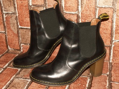 Dr. Martens AirWair ELOISE leather heeled ankle boots uk 8 eu 42 us 10 Doc# 502 | eBay