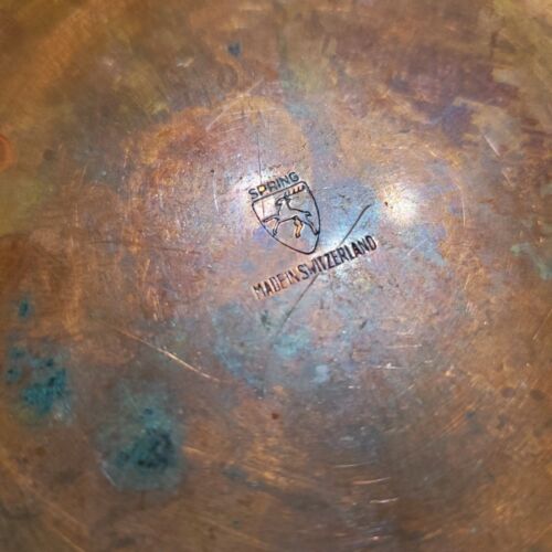 Vintage Spring Culinox Switzerland Copper Fondue Pot, Lid & Underplate - Picture 8 of 12