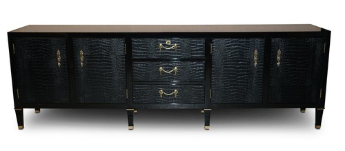 APARADOR DE CAJONES RALPH LAUREN £27,895 BROOK STREET CUERO DE COCODRILO - Imagen 2 de 12