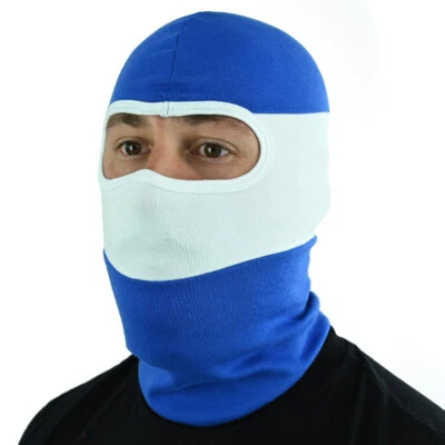 EXTREME ADRENALINE Sturmhaube Balaclava Hooligans Ultras FCM FC Blau Weiß Hertha MASK
