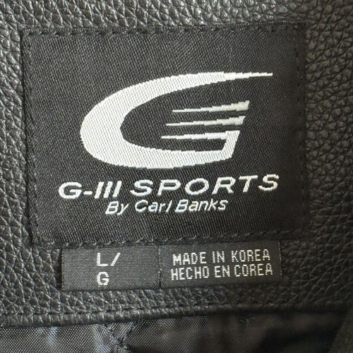 Vintage New York Yankees G-III Sports Varsity Jacket Black Wool / Leather Sleeve - Picture 8 of 15