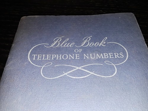 "Libro azul de números de teléfono de colección 1955 compañía telefónica de Nueva York 7""x5" - Imagen 2 de 8