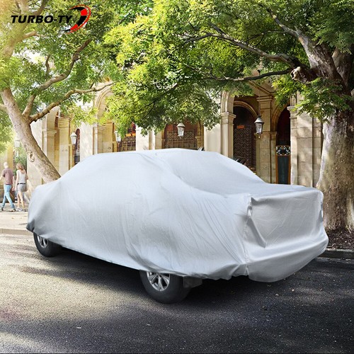 Cubierta impermeable para camioneta pickup al aire libre sol lluvia UV protección contra polvo M L XL plateada - Imagen 3 de 14