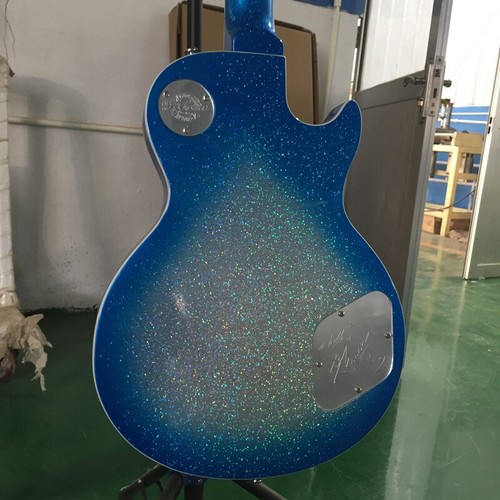 Blue Ace LP E-Gitarre massiver Korpus Linkshänder HPL Griffbrett Mahagoni Korpus - Bild 7 von 7