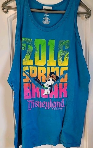 2016 Spring Break Disneyland Resort Tank Top Shirt Size Large Disney NEW - Picture 2 of 4
