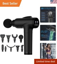 Handheld Muscle Massager for Deep Tissue Relief with 9 Attachments  30 Speeds