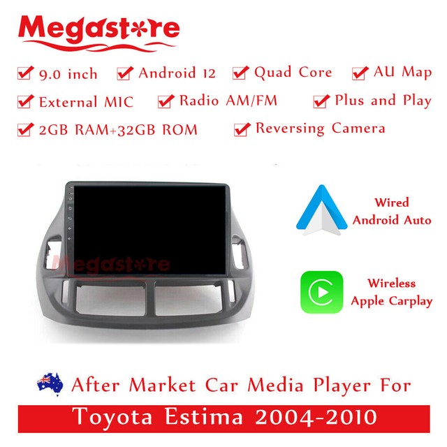 9” Android 12 Car carplay auto radio stereo unit GPS For Toyota Estima 2004-10 9” Android 12 Car carplay auto radio stereo unit GPS For Toyota Estima 2004-10