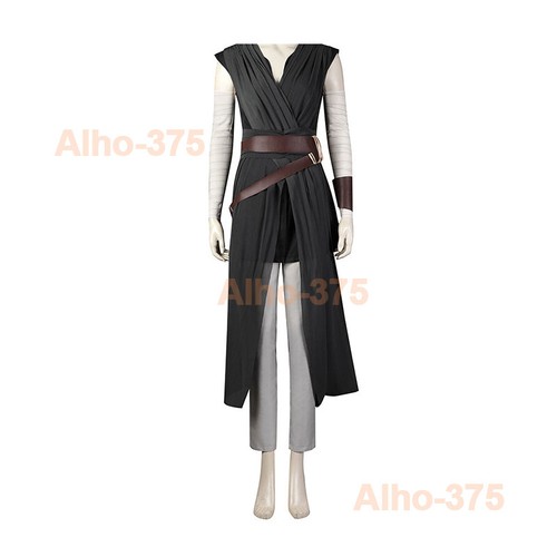 Star Wars The Last Jedi Rey Cosplay Costume Women Star Wars Outfits Party - Picture 4 of 12