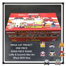 MEGA CAT PROJECT ONE PIECE NYAN PIECE NYAN! Luffy & Summit War Arc 8Pack BOX New