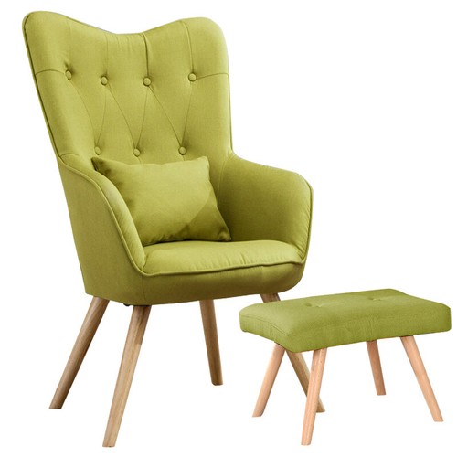 Upholstered Fabric Velvet Tub Armchair Single Leather Sofa Curved/WingBack Chair - Picture 35 of 388