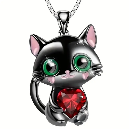 Cat Kitten Feline Jewelry Animal Pet Pendant Necklace Earrings - Picture 14 of 212