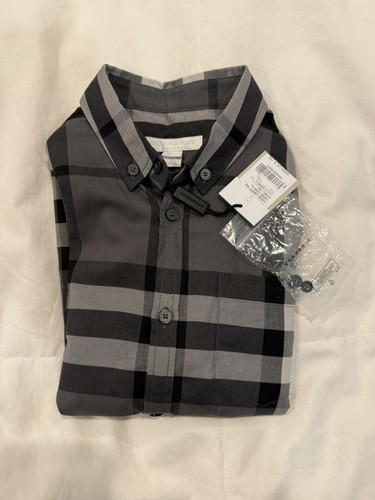 $280 Burberry Kids Button Down Brand New With Tags Size 6y