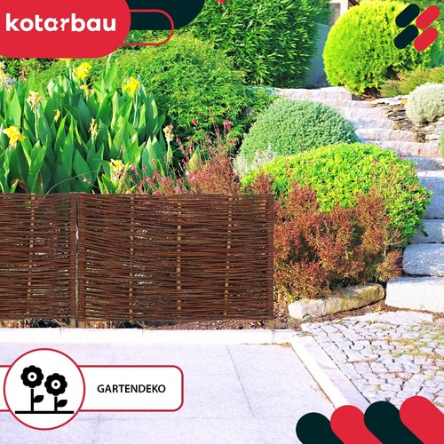 KOTARBAU® Beetbegrenzung Weidenzaun Beeteinfassung Beet Beetumrandung Rasenkante - Bild 27 von 33