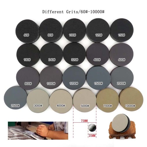 25/50mm/75mm Wet & Dry Sanding Discs 60-10000 Grit Orbital Sandpaper Hook & Loop - Picture 2 of 32