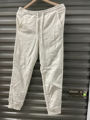 Independent Trading Co. Men Midweight Fleece Sweatpants White XL - Picture 2 of 3