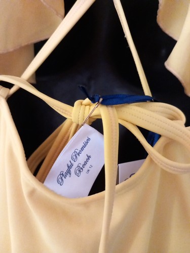 Playful Promises Yellow Swim Costume Size 12 - Picture 3 of 5