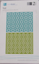 Lifestyle Crafts/QuicKutz Embossing Folders, Tile, 2 Folders, EF-0028
