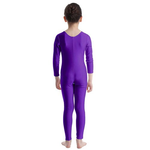 Mädchen Turnanzug Lange Ärmel Overall Einteiler Gymnastikanzug Gymnastikbody - Bild 79 von 126