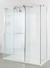 Roman Haven Select 400mm WALK IN 10mm DEFLECTOR SHOWER  WET ROOM GLASS PANEL