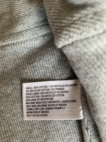 JoyLab Women's Juniors Long Sleeve Full Zip Gray Hooded Crop Jacket Size: M - Bild 5 von 7