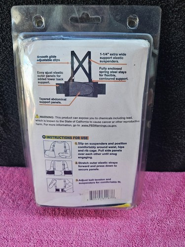 Diesel Back Brace and Support Belt Black - Small - Picture 3 of 6