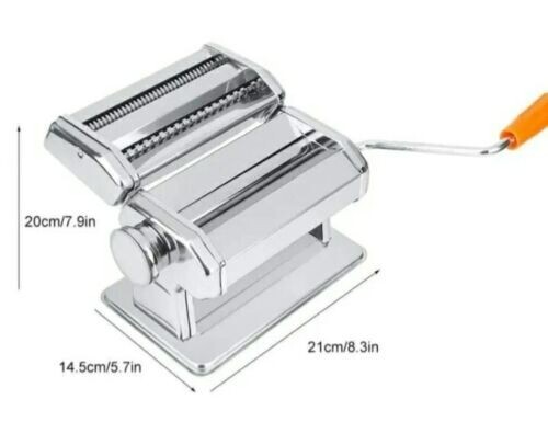 Macchina per la Pasta Manuale Deluxe Acciaio, 8 Regolazioni Spessore DCG PM1600 - Zdjęcie 6 z 11