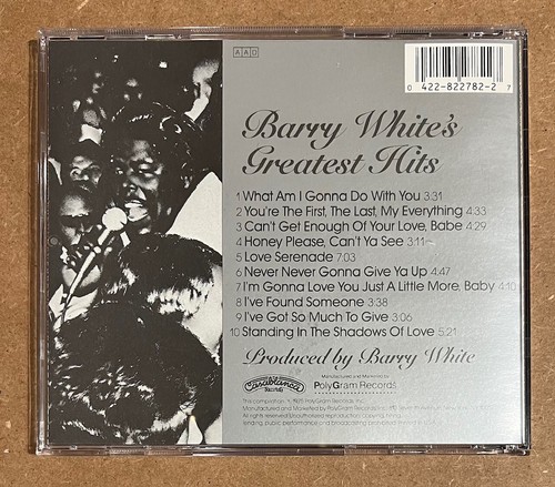 Barry White - Barry White's Greatest Hits RARE out of print CD - Imagen 2 de 2