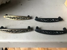 CABINET HARDWARE HANDLE BLACK  BRUSHED  50/ORDER