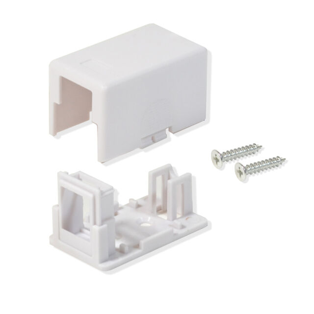 LOGICO 100 Pack Inline Coupler Keystone Jack RJ45 Female to Female Cat6//Cat5e White