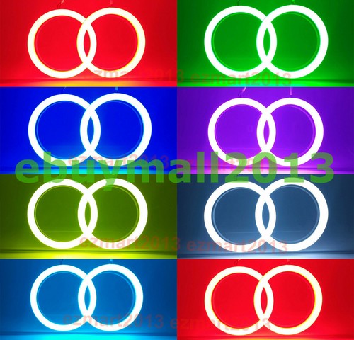 BT Cotton RGB Halo Ring For Nissan 370Z Z34 Fairlady Demon Devil Angle Eyes DRL - Picture 4 of 20