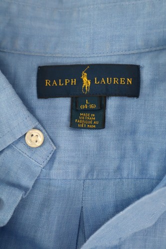 Ralph Lauren Shirt Boy Size 14 - 16 Years Vintage Casual Cotton - Picture 8 of 9