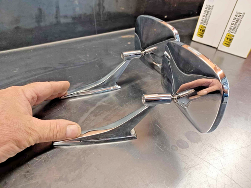 Juego de espejos retrovisores exteriores con base acanalada rectangular para Chevy