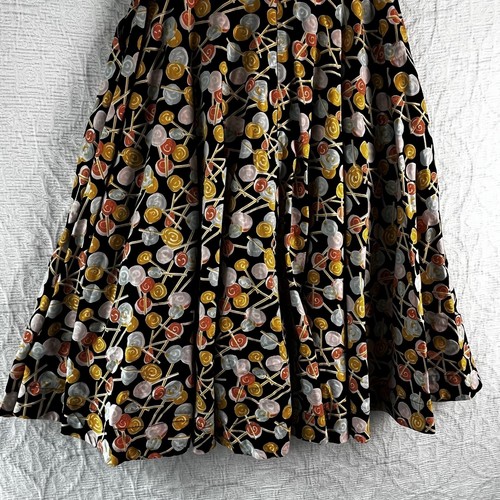 Emily and Fin Sandy Skirt Sunset Swirling Lollipops M Full Midi Rockabilly 50s - Picture 13 of 22