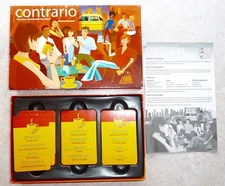 "CONTRARIO" FOX/MIND TWISTED LOGIC CARD GAME FOR 2+ - PARTY GAME or TRAVEL GAME