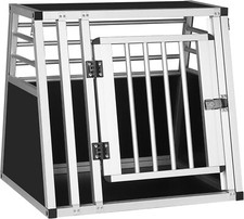 Hundebox Transportbox Hundetransportbox Reisebox Gitterbox Alu Auto 0007blk02