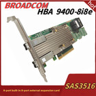 New in Box Broadcom 9400-8I8E SAS3408 SATA Internal and External Expansion Card