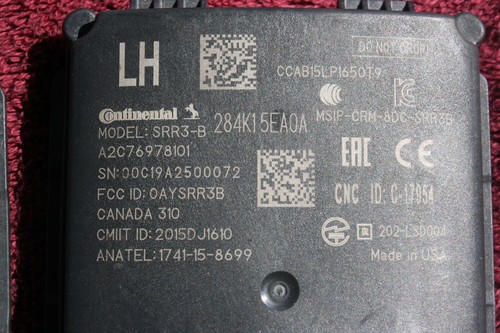 20-22 NISSAN VERSA LEFT RIGHT SIDES BLIND SPOT SENSOR MODULE MONITORS - Picture 3 of 3