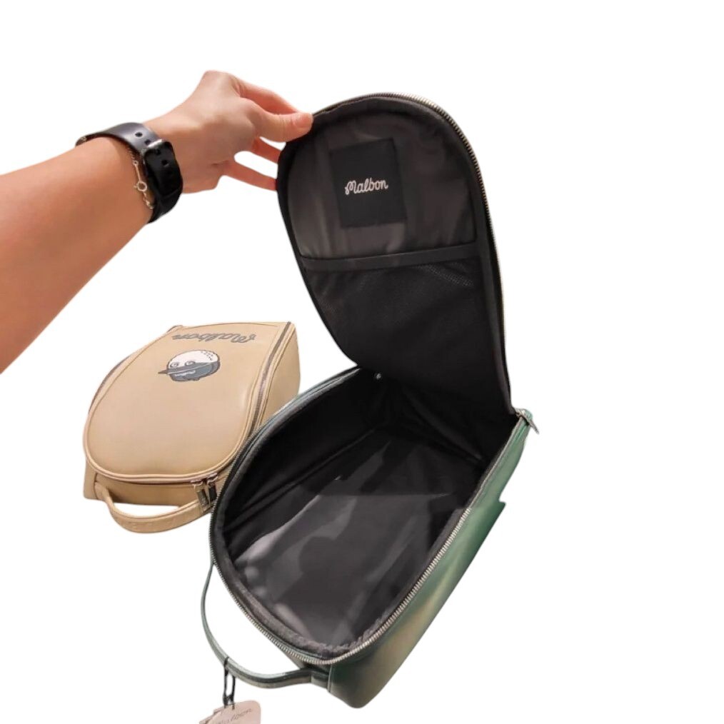 Malbon Golf Life Style Designer Shoe Ball Bag Green Beige