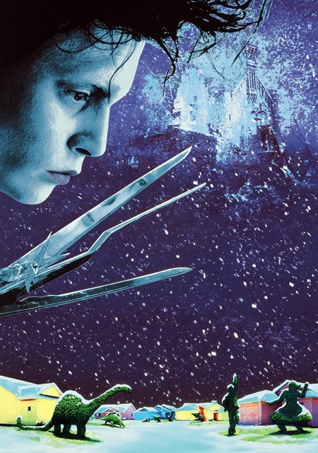 Tim Burton Films Beetlejuice Edward Scissorhands Silk Poster Fan Art 13x20 24x36