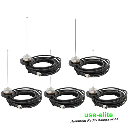 5x mocowanie NMO podstawa magnetyczna mini UHF z anteną 380-520MHz samochodowe radio mobilne - Zdjęcie 1 z 5