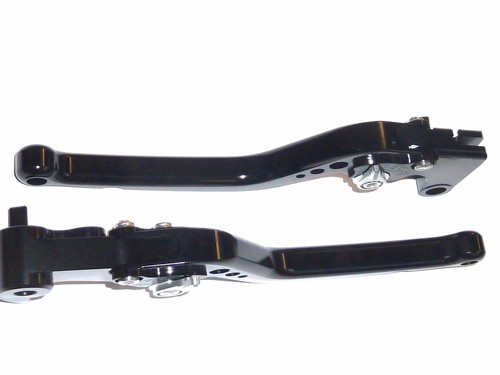 YAMAHA R1 R1S 2015-2023 BRAKE AND CLUTCH LONG BLACK LEVERS ROAD RACE TRACK S14AC - Bild 5 von 6