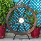 48" Vintage Premium Antique Rustic Style Shabby Textured Ship Wheel | Nautical