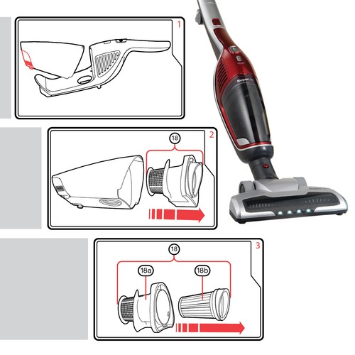 MORPHY RICHARDS SuperVac Filter HEPA Pleated Vacuum Genuine 732102 - Picture 3 of 12